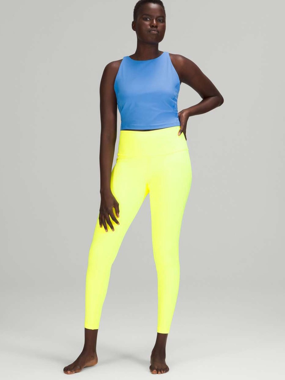 Lululemon Wunder Under High-Rise Tight 28" Luxtreme Highlight Yellow Size 8